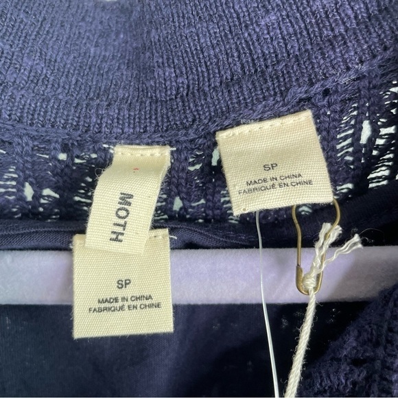 𝅺moth Navy Knit Ribbon Polo Sweater Dress - Picture 4 of 11